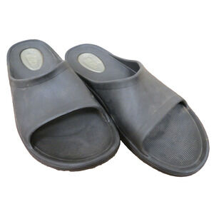My Pillow Sandals Slides Men’s Size 11 Black Foam Comfort Slip Ons